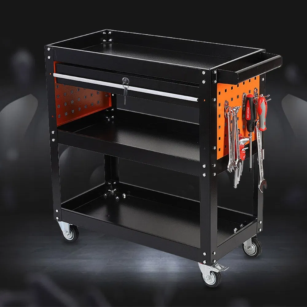 Professional Tool Storage Cart with Anti-Corrosion Coating and Smooth Wheels