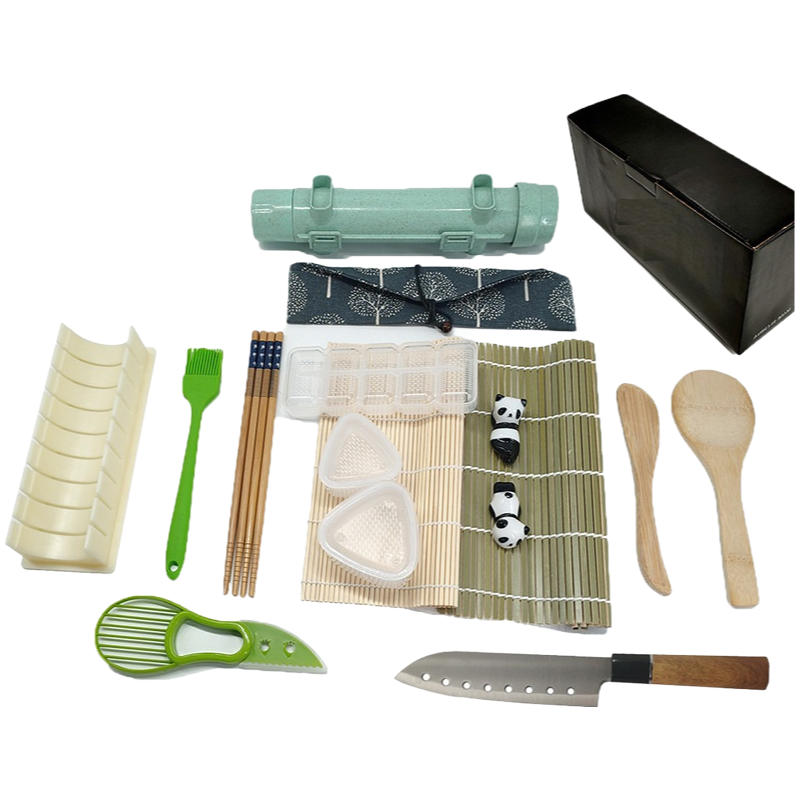 Bulk Supply of All-in-One Sushi Roll Maker Kit Including Knife and Chopsticks