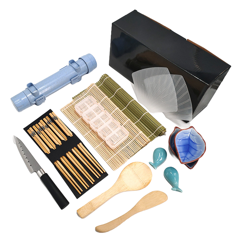 Bulk Supply of All-in-One Sushi Roll Maker Kit Including Knife and Chopsticks