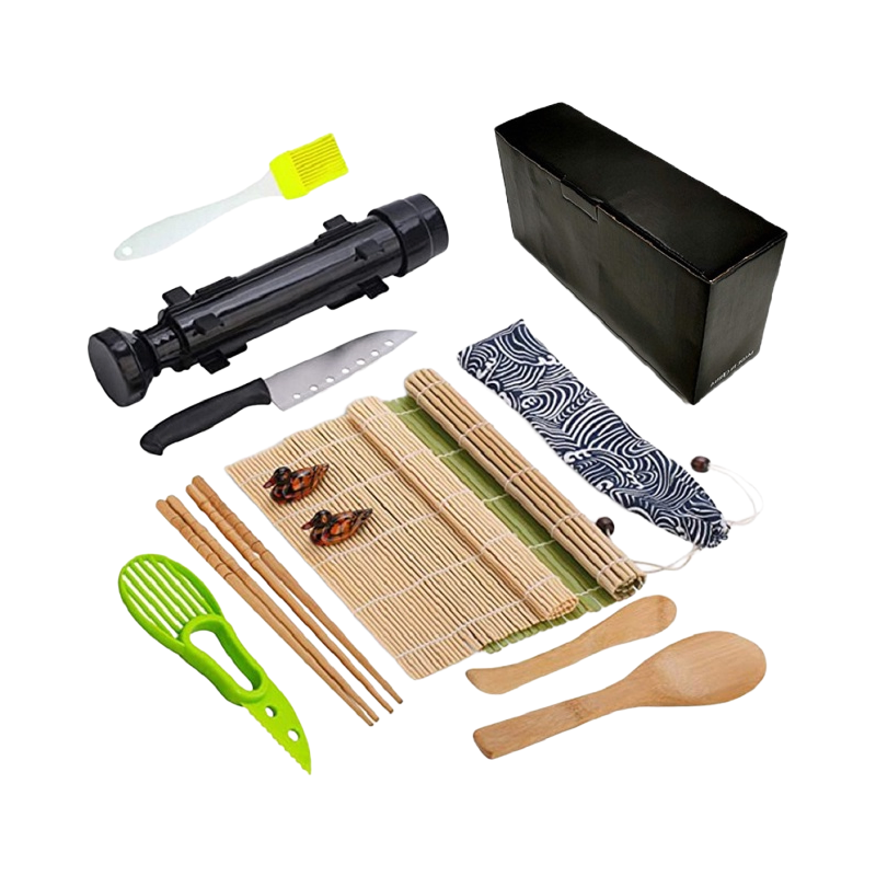 Bulk Supply of All-in-One Sushi Roll Maker Kit Including Knife and Chopsticks