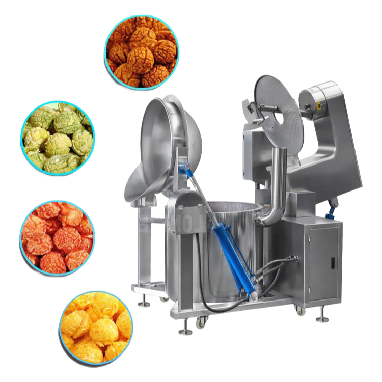 High Efficiency Commercial Popcorn Maker Machine - 20-40KW Heating Power for Continuous Operation
