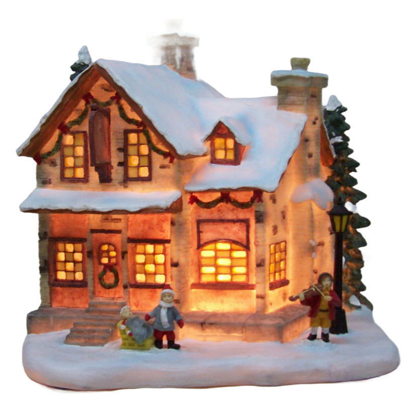 Wholesale Custom Christmas Village Decorations - Ceramic Resin Wooden Metal Glass Houses