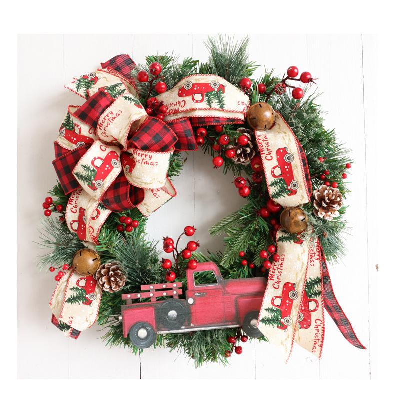 500PCS MOQ Christmas Decoration Wreaths - Multicolor PVC Holiday Decor Factory Price