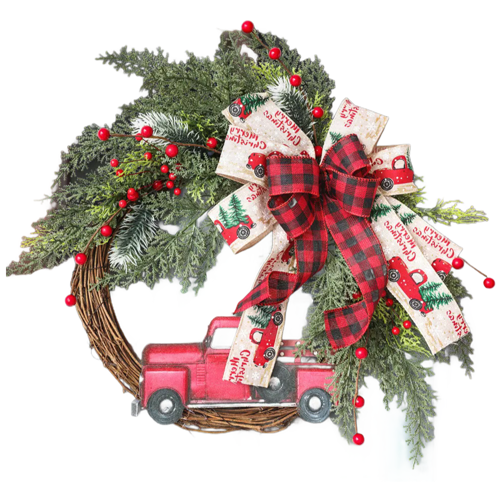500PCS MOQ Christmas Decoration Wreaths - Multicolor PVC Holiday Decor Factory Price