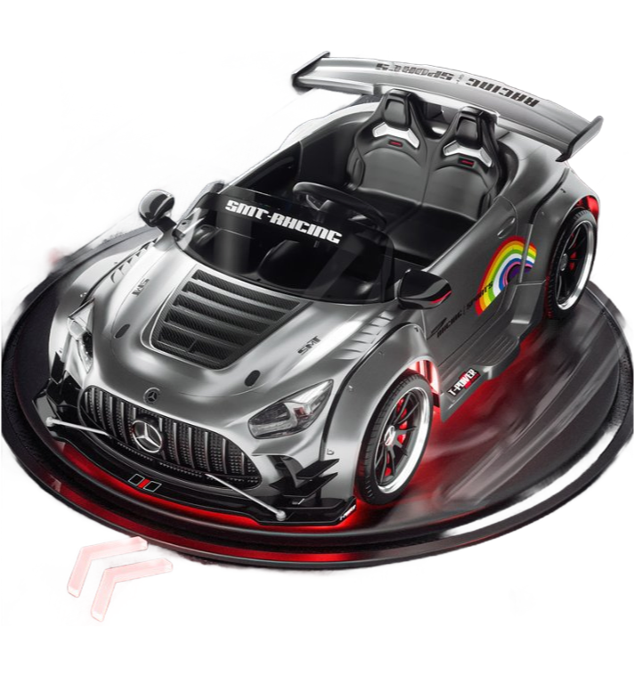 Kids Electric Ride On Car Toy Vehicle with Music & Remote Control for Children 3-8 Years