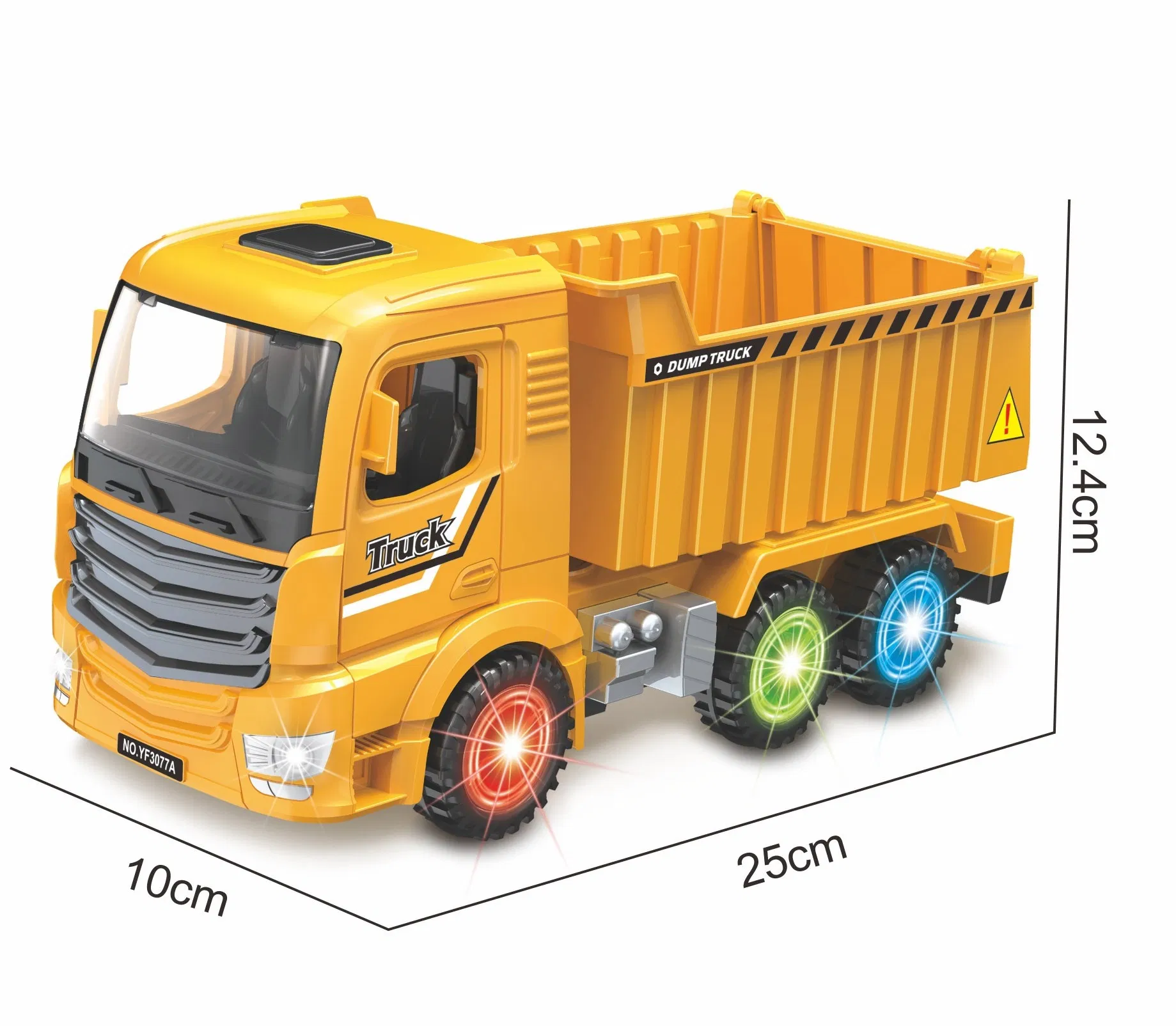 Interactive Construction Toy Vehicle with Lights & Sounds - Battery Operated Mixer Truck for Kids