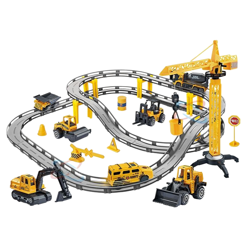 Customizable Alloy and Plastic Rail Car Toy Set - Packaging Options Available for Large Orders