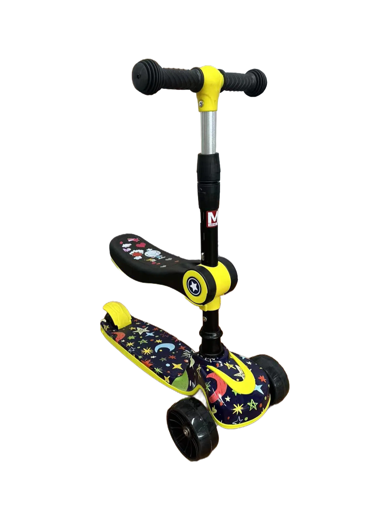 Wholesale PP Polypropylene Children's Kick Scooter with Lights and Music - 100kg Load Capacity
