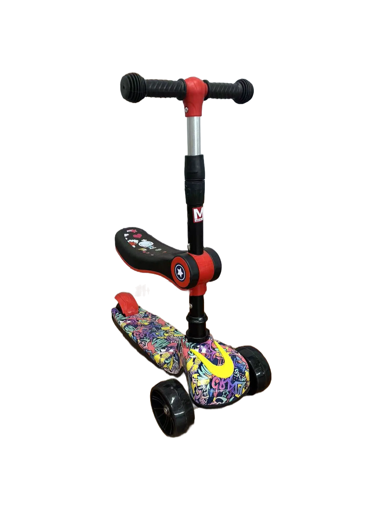 Wholesale PP Polypropylene Children's Kick Scooter with Lights and Music - 100kg Load Capacity