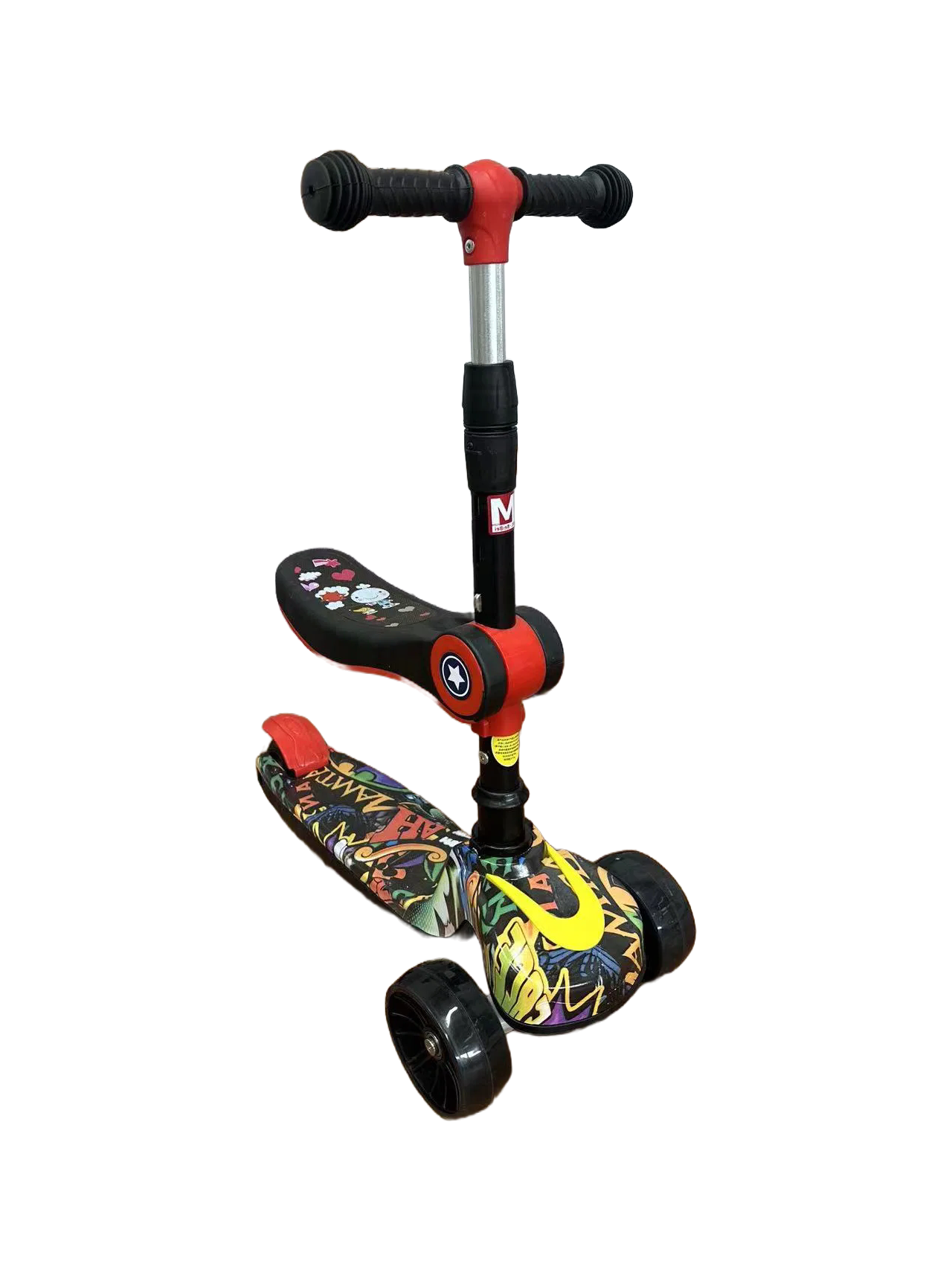 Wholesale PP Polypropylene Children's Kick Scooter with Lights and Music - 100kg Load Capacity