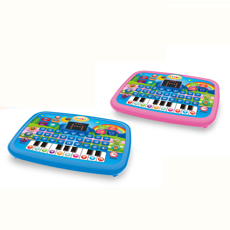Interactive Kids Learning Tablet with LED Screen - English Educational Toy Computer for Children