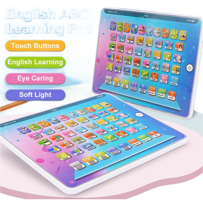 English Number Learning Machine - Interactive Touch Button Educational Toy for Kids with Light & Music