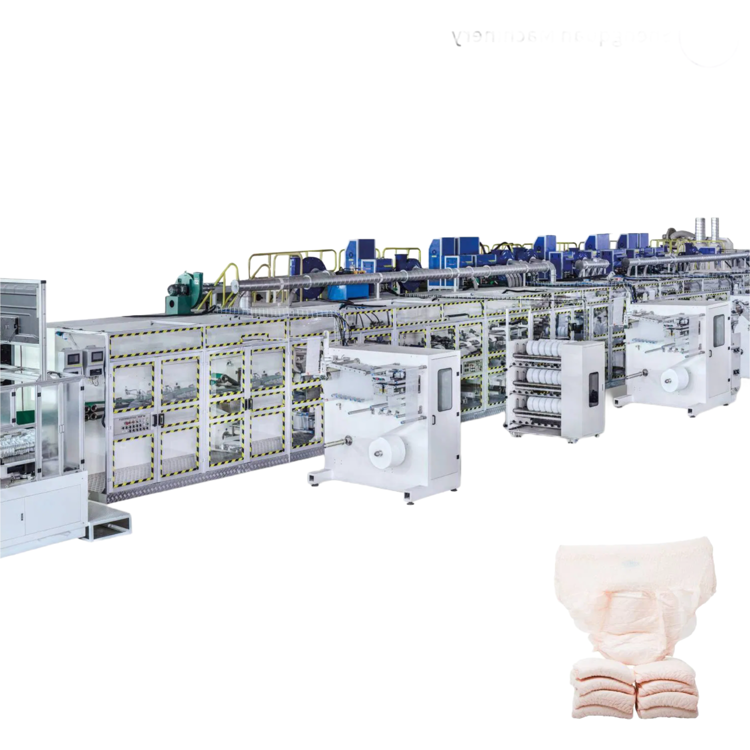 Large Capacity 97% Yield Rate Menstrual Underwear Manufacturing Equipment