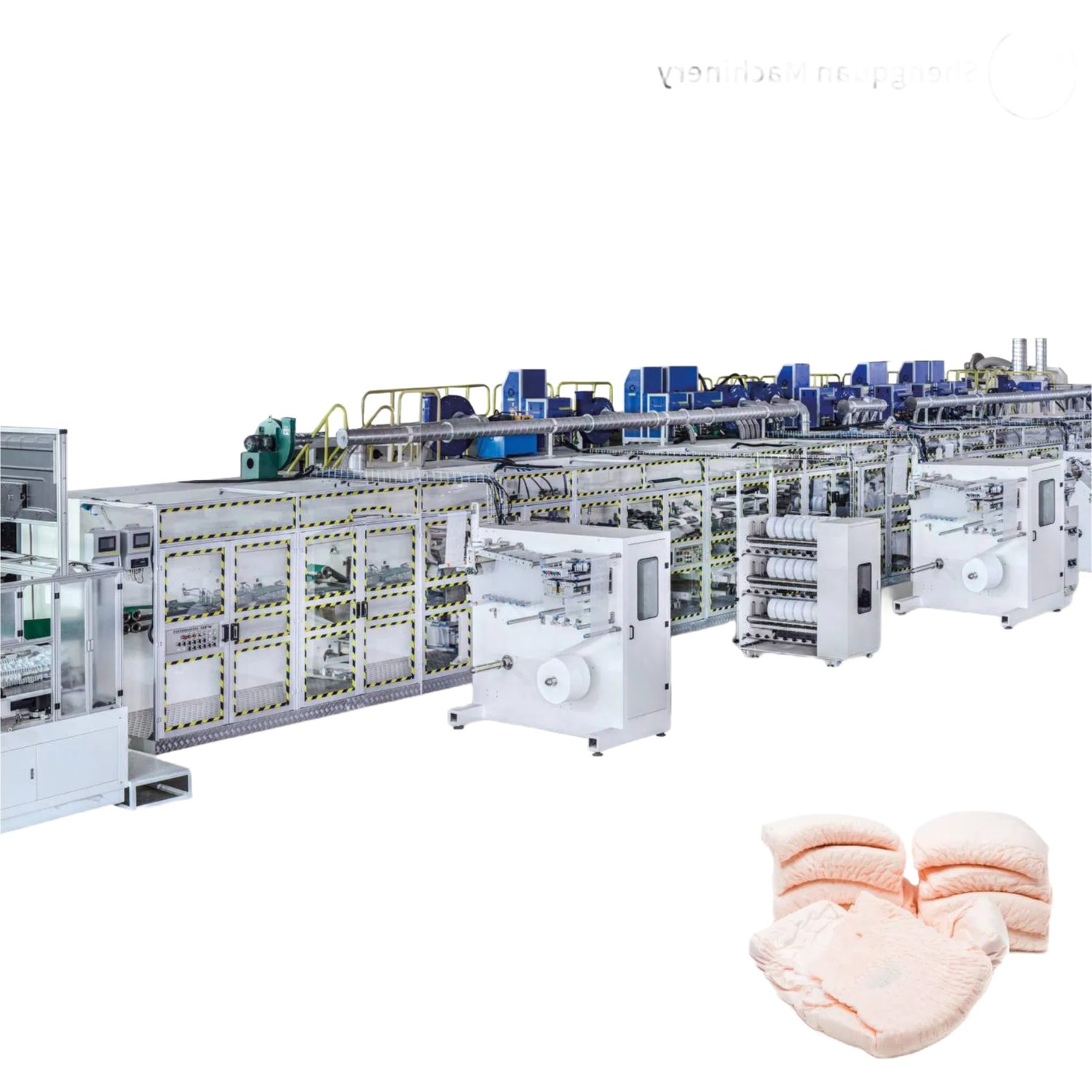Large Capacity 97% Yield Rate Menstrual Underwear Manufacturing Equipment