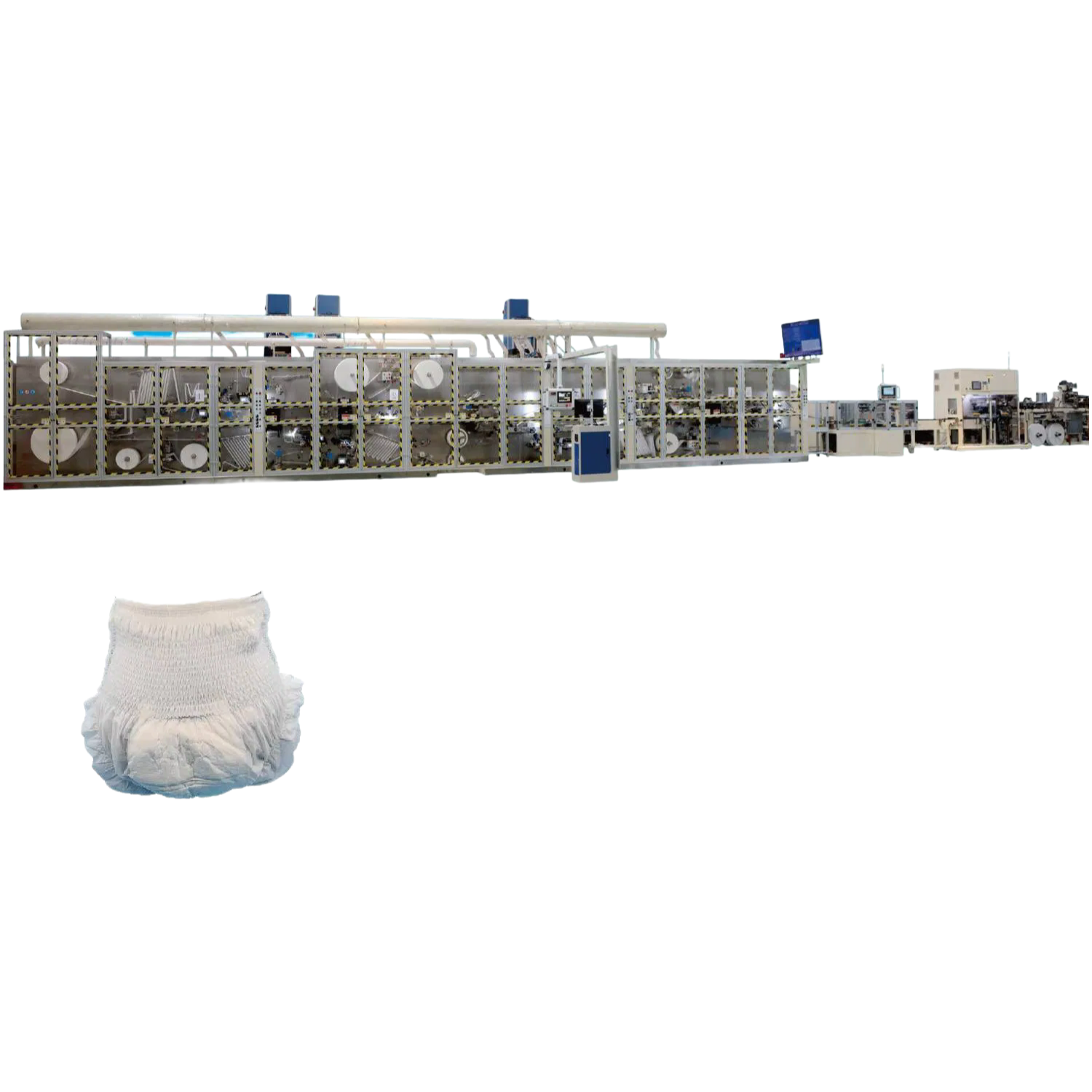Large Capacity 97% Yield Rate Menstrual Underwear Manufacturing Equipment