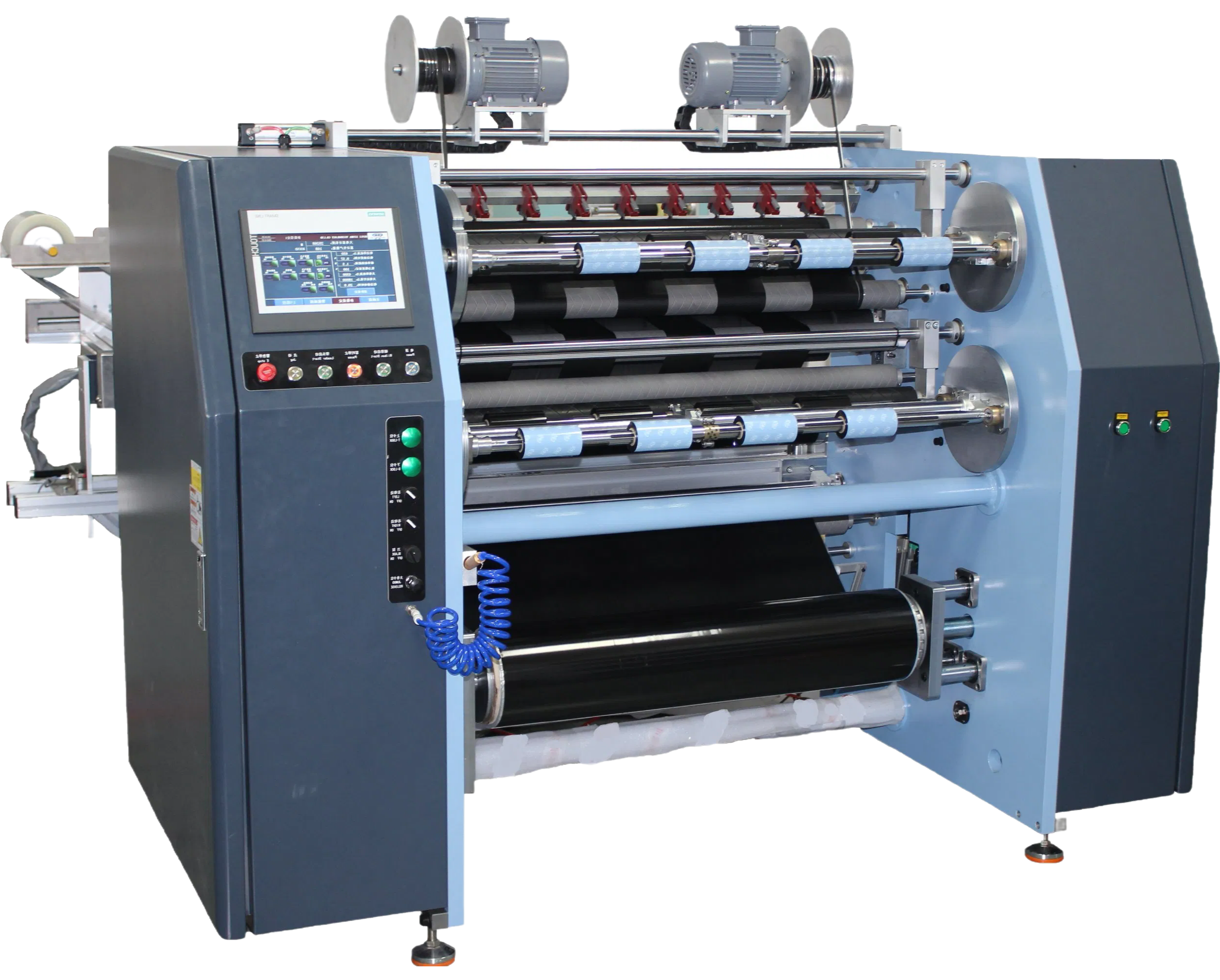 Wholesale TTR Slitting Equipment with Magnetic Clip Blades and Semi-Auto Leader Table for Efficiency
