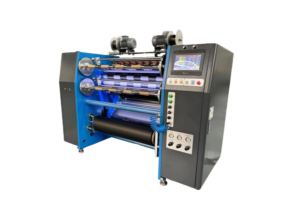 Wholesale TTR Slitting Equipment with Magnetic Clip Blades and Semi-Auto Leader Table for Efficiency