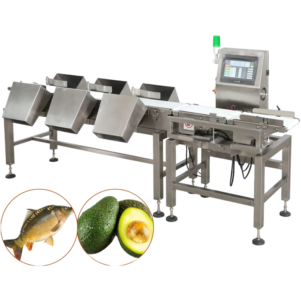 High Precision Touch Screen Belt Conveyor Weight Checker for Industrial Sorting Applications