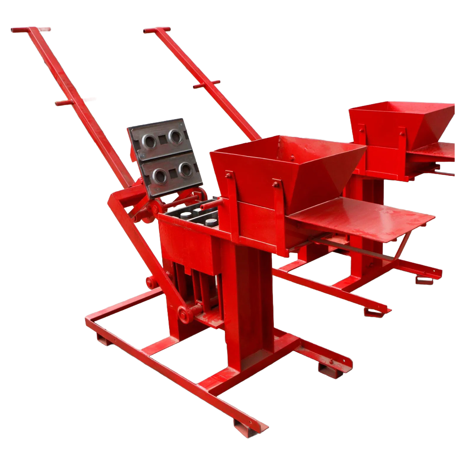 Factory Direct RL2-40 Interlocking Brick Maker with 2PCS/Mould Capacity