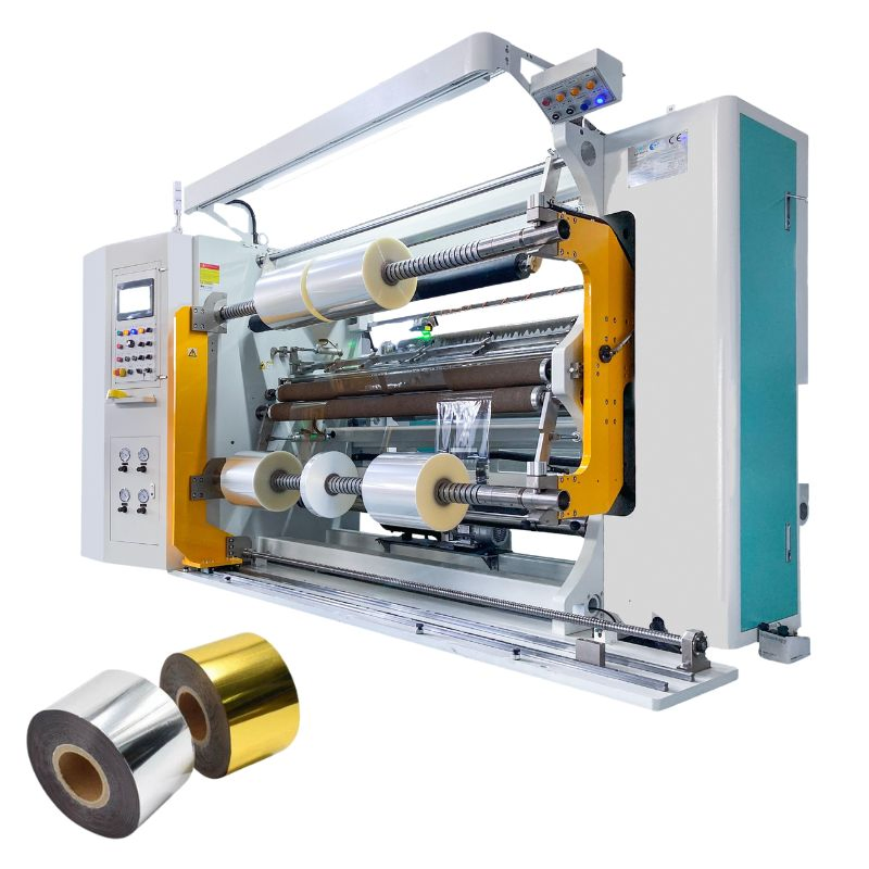 High Speed Matte Foil Slitter Rewinder Machine for Film & Foil Processing 1300mm Max Width