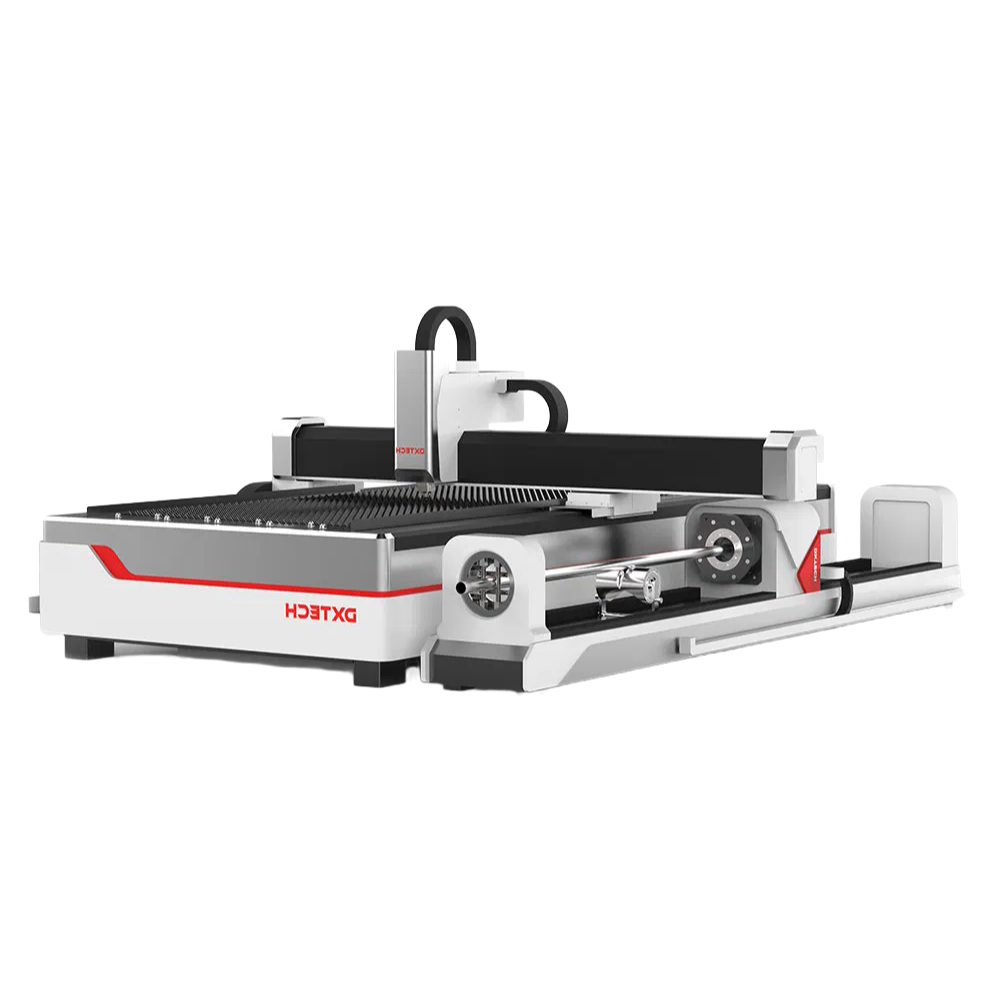 High-Precision DXTECH 3015FT Fiber Laser Cutting Machine for Metal Tube and Plate Processing