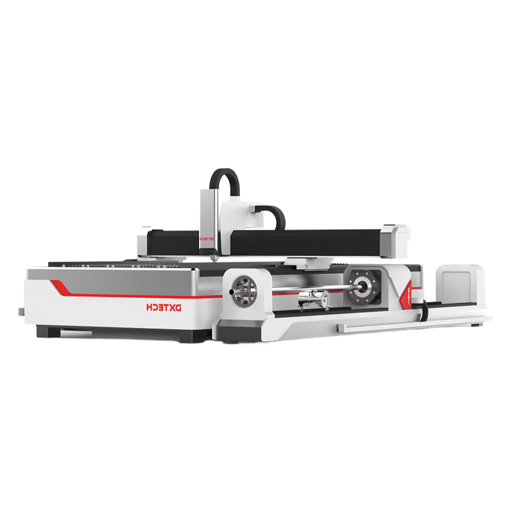 High-Precision DXTECH 3015FT Fiber Laser Cutting Machine for Metal Tube and Plate Processing
