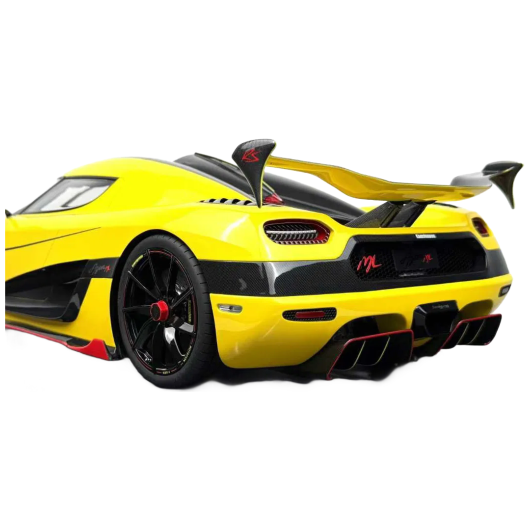 1/8 Scale Frontiart Koenigsegg Agera ML Lock Yellow Limited Edition Resin Car Model - High Precision Collectible Supercar Replica