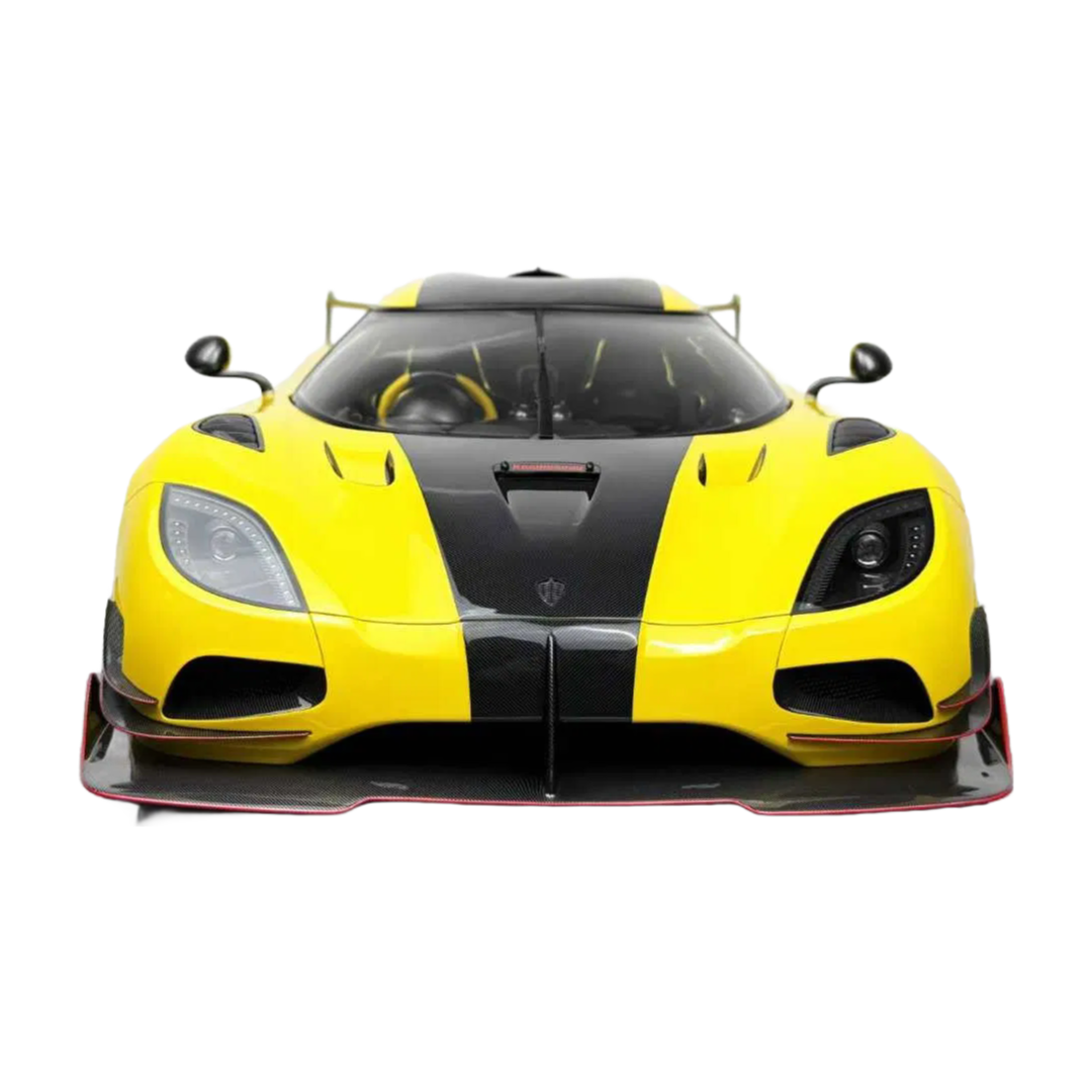1/8 Scale Frontiart Koenigsegg Agera ML Lock Yellow Limited Edition Resin Car Model - High Precision Collectible Supercar Replica