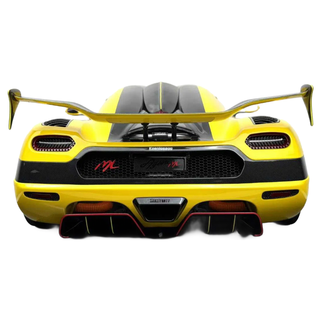 1/8 Scale Frontiart Koenigsegg Agera ML Lock Yellow Limited Edition Resin Car Model - High Precision Collectible Supercar Replica