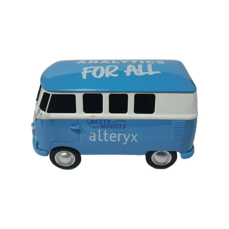 Custom Handcrafted Vintage Volkswagen T1 Bus Scale Model - Premium Collectible Car Replica