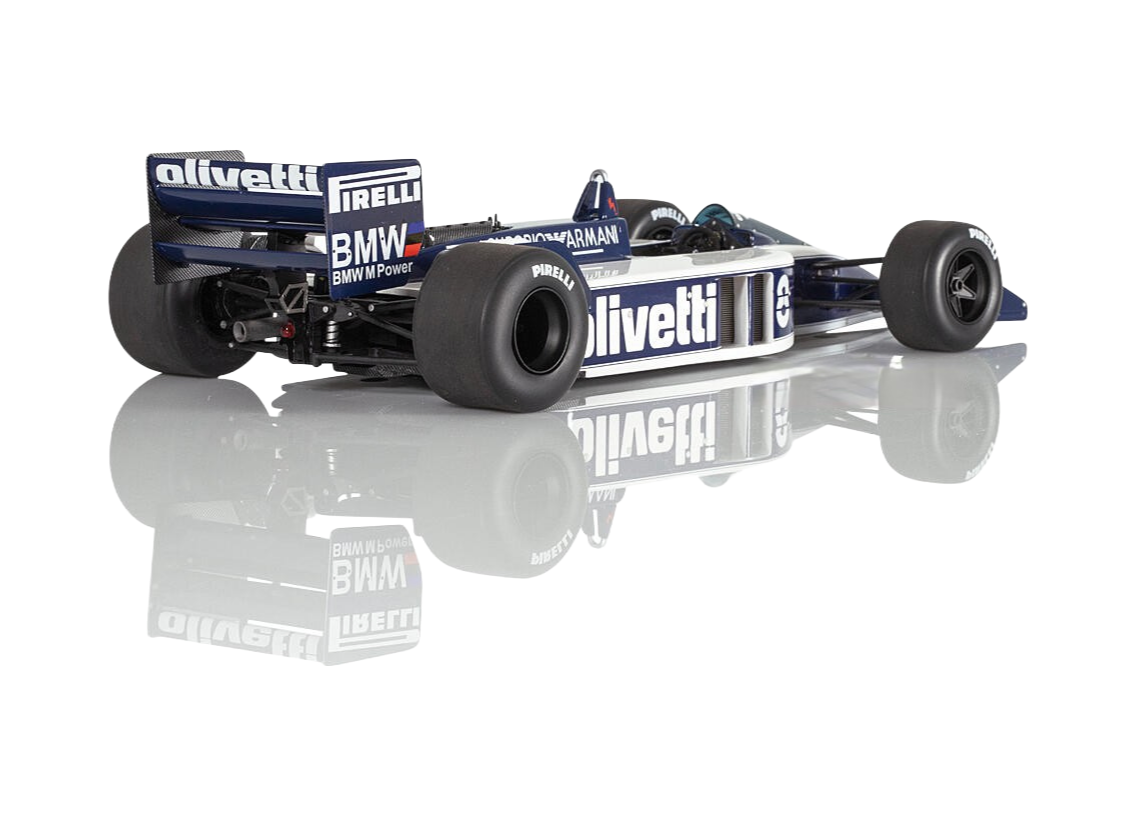 Brabham BT55 BMW Turbo F1 Olivetti 1986 1:18 Scale Resin Model Race Car for Collectors