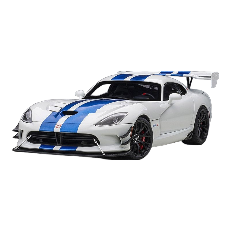 1:18 Dodge Viper SRT树脂汽车模型 收藏级白色彩绘车模
