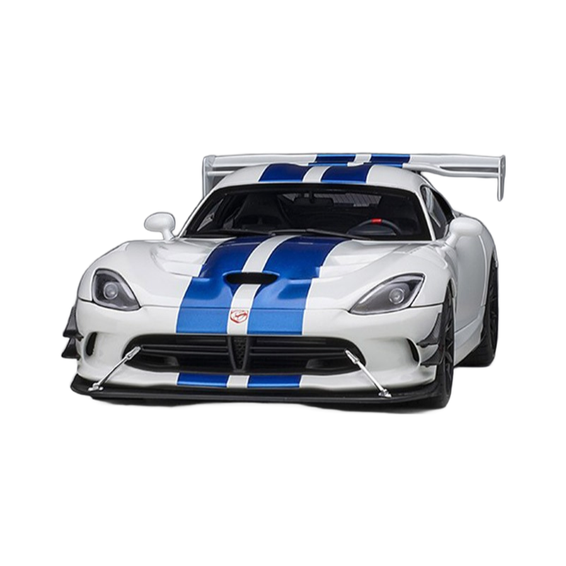 1:18 Dodge Viper SRT树脂汽车模型 收藏级白色彩绘车模