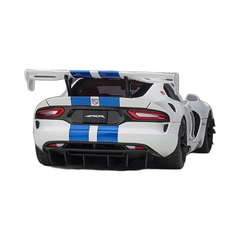 1:18 Dodge Viper SRT树脂汽车模型 收藏级白色彩绘车模