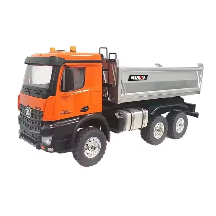 2024 Newest 1/14 Scale 2.4GHz RC Dump Truck Toy - 14 Channel Electric Alloy Simulation Dumper Truck Model for Kids