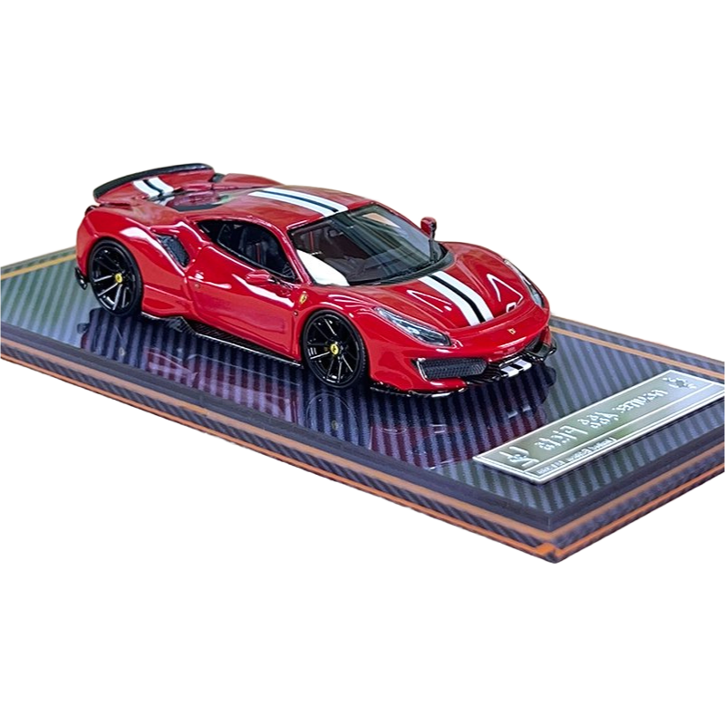 Hand-Painted 1/64 Ferrari Resin Car Replica - Unique Automotive Art Piece for Display Cabinets