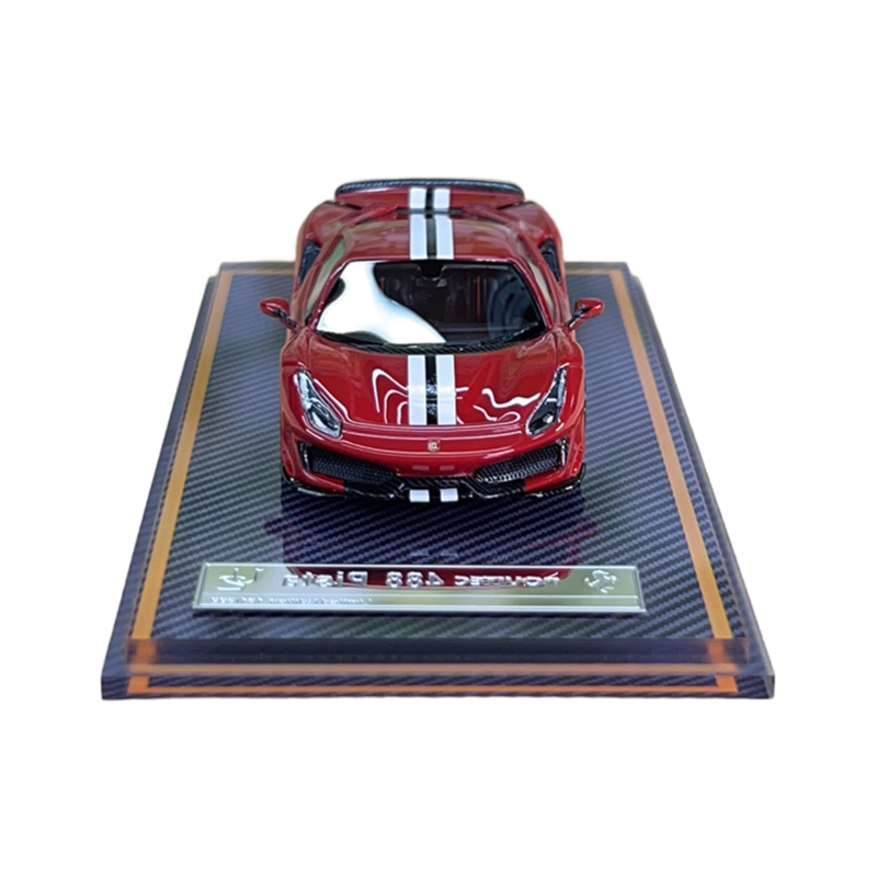 Hand-Painted 1/64 Ferrari Resin Car Replica - Unique Automotive Art Piece for Display Cabinets