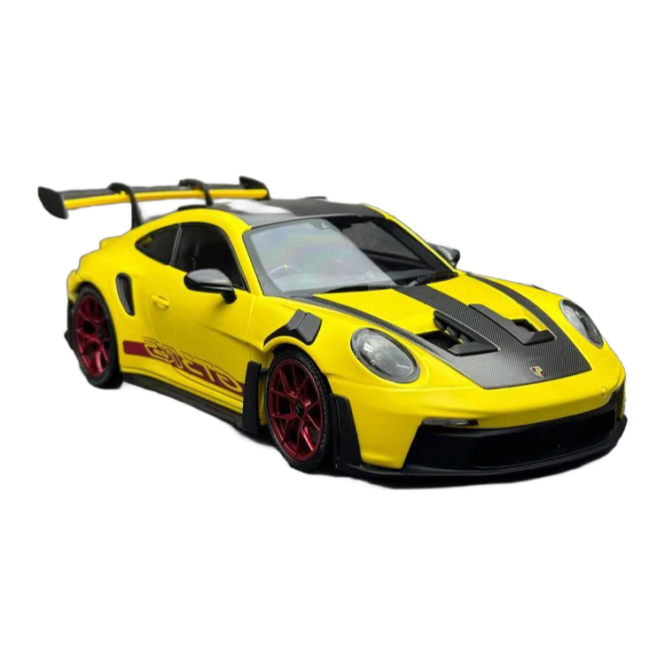 Premium Miniature Porsche 911 992 GT3 RS Alloy Car Model in 1/18 Scale for Adults
