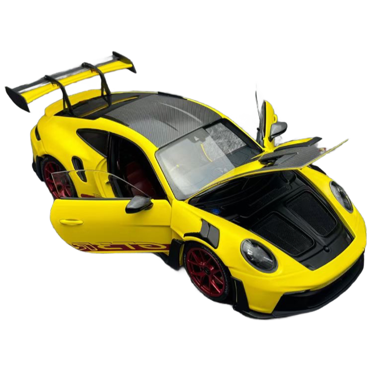 Premium Miniature Porsche 911 992 GT3 RS Alloy Car Model in 1/18 Scale for Adults