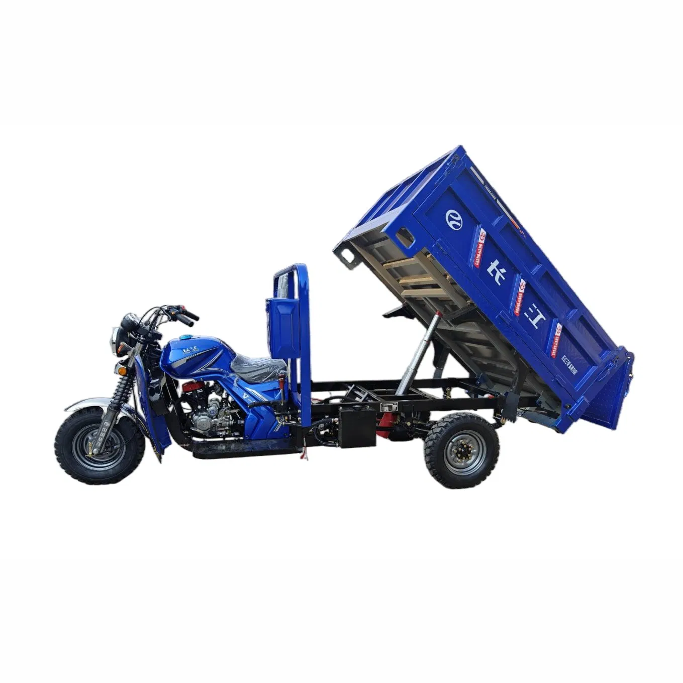 200cc Gasoline Cargo Tricycle with Hydraulic Dump System for Heavy Duty Transport