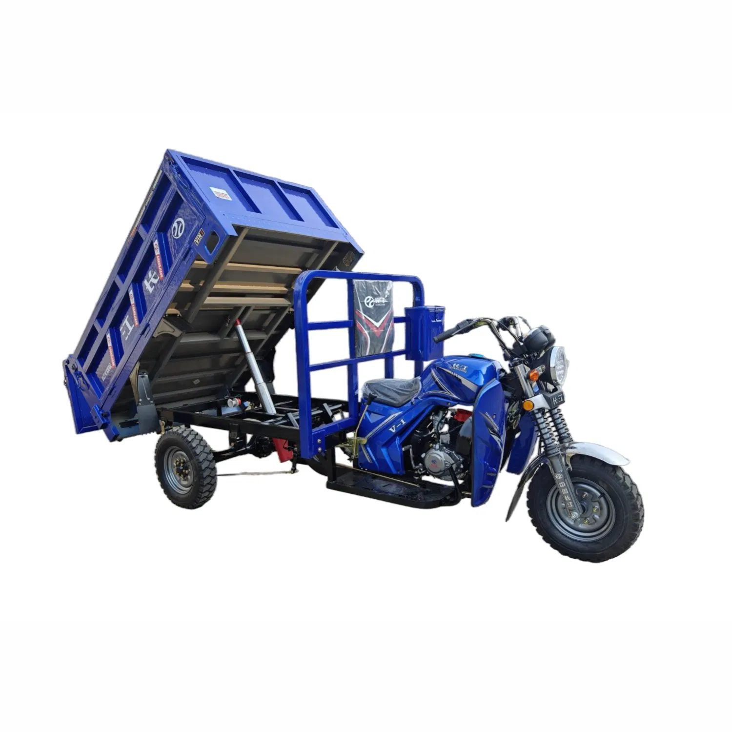 200cc Gasoline Cargo Tricycle with Hydraulic Dump System for Heavy Duty Transport
