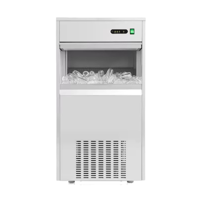 Stainless Steel Automatic Ice Cube Maker with Energy-Saving Compressor for Home and Office