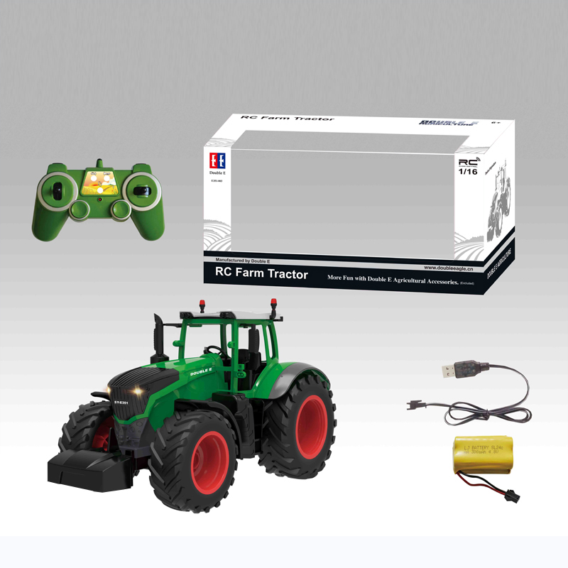 High Quality Metal Farm Tractor Toy with 4 Channel Remote Control Function