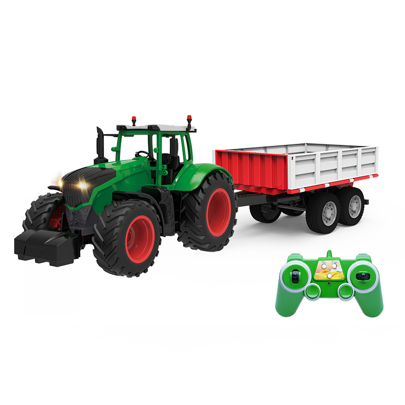 High Quality Metal Farm Tractor Toy with 4 Channel Remote Control Function
