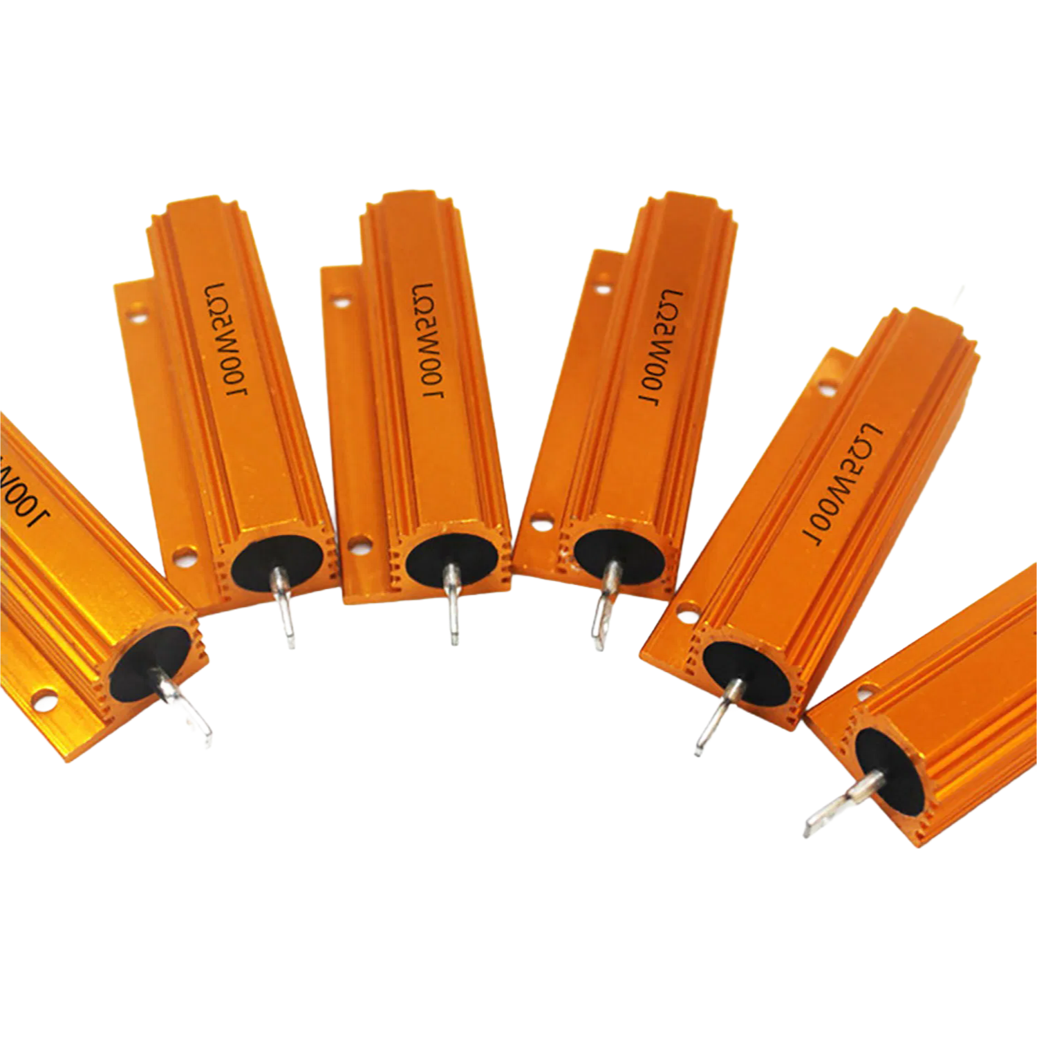DIP Mounting Wire-Wound Resistors with Anodized Aluminum Housing for Automotive Use