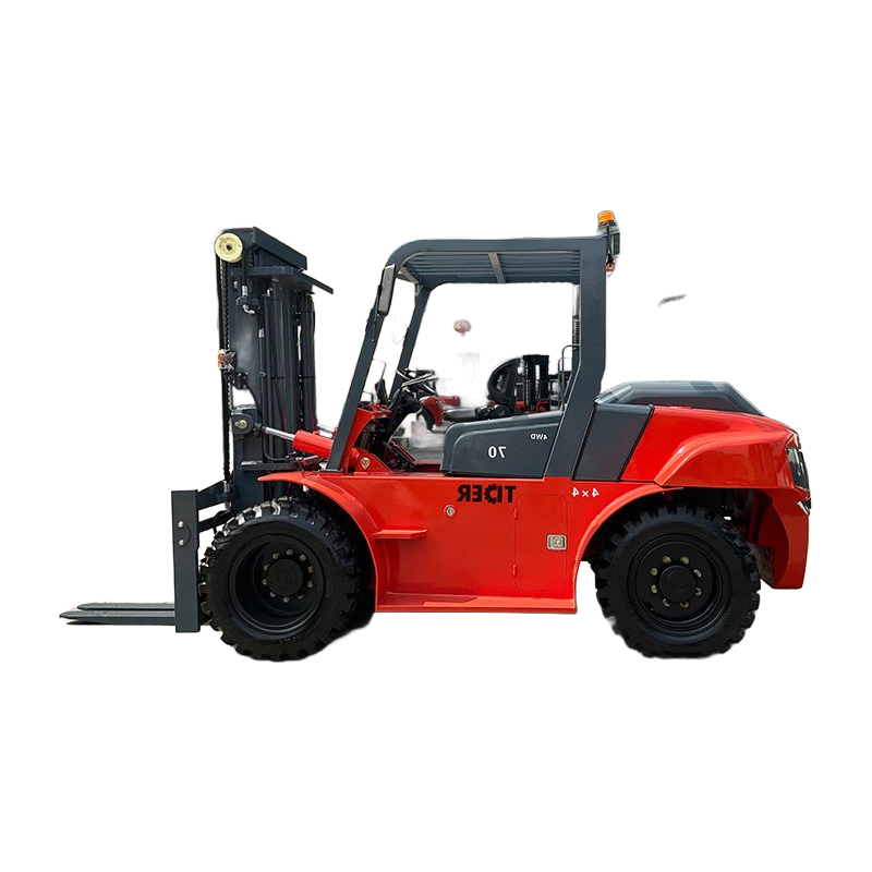 RTD70 Diesel Forklift 7 Ton Capacity Heavy Duty Off Road Forklift for Industrial Use