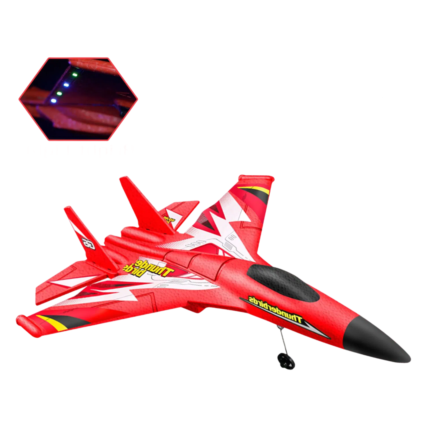 Wholesale High Quality Remote Control Plane Toy for Kids with 120M Range and LED Lights