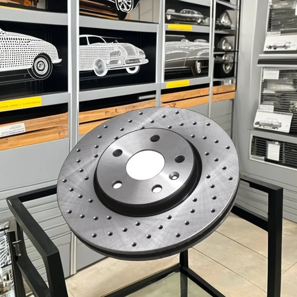 ISO Certified Automotive Brake Rotors for Front and Rear Wheel Applications