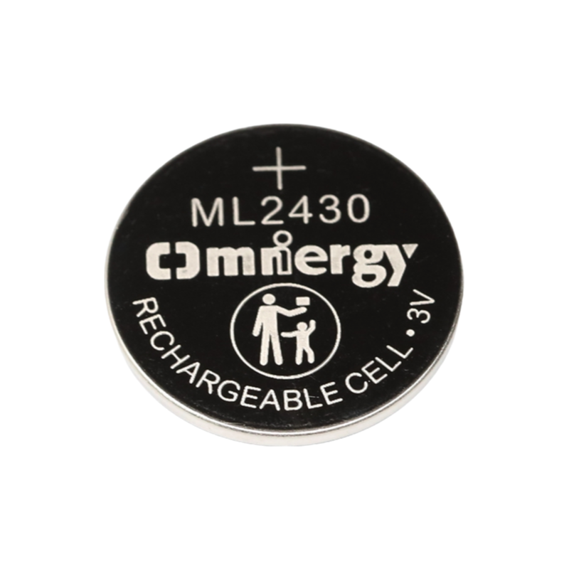 High Capacity ML2430 3V Lithium Manganese Button Cell Battery for Consumer Electronics