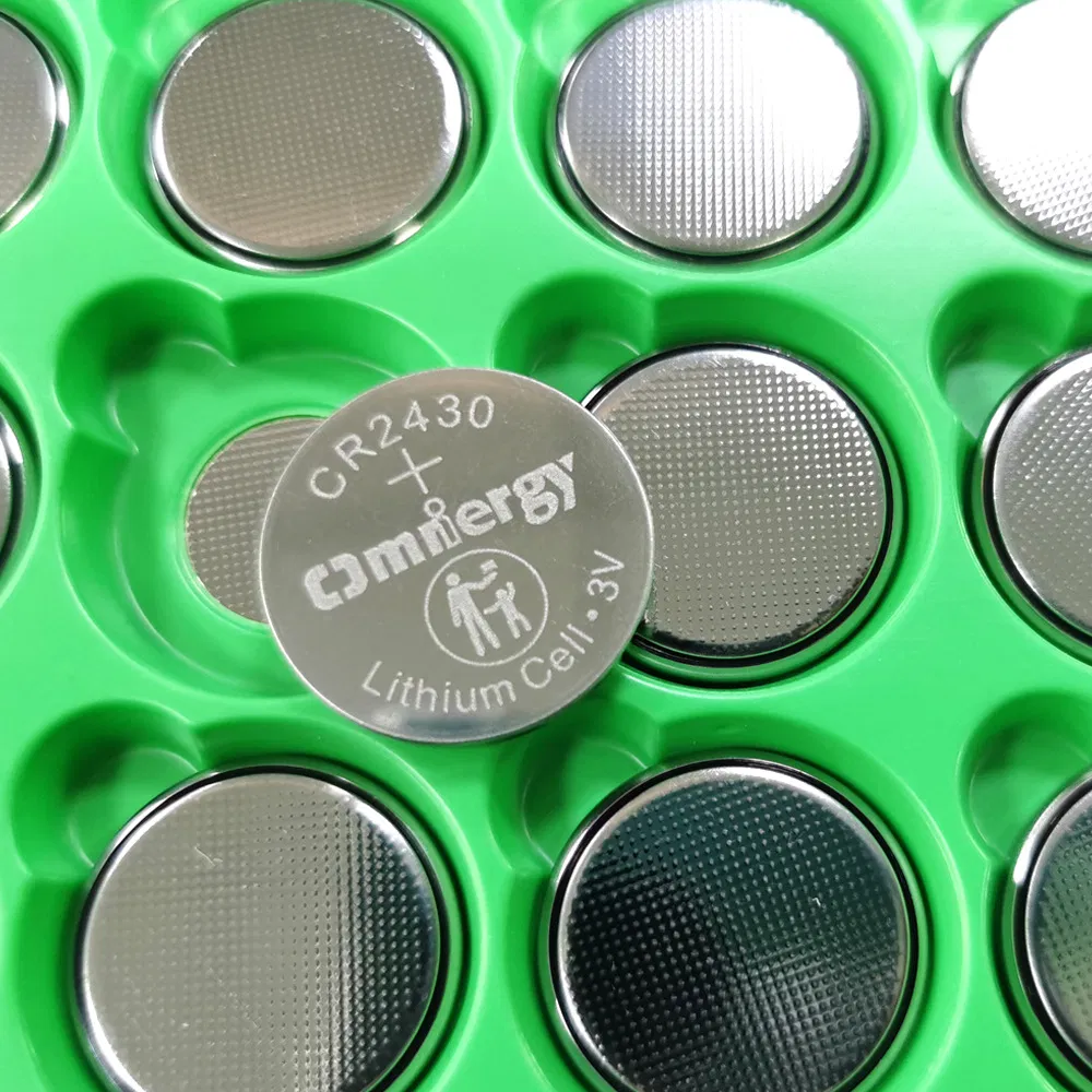 High Capacity ML2430 3V Lithium Manganese Button Cell Battery for Consumer Electronics